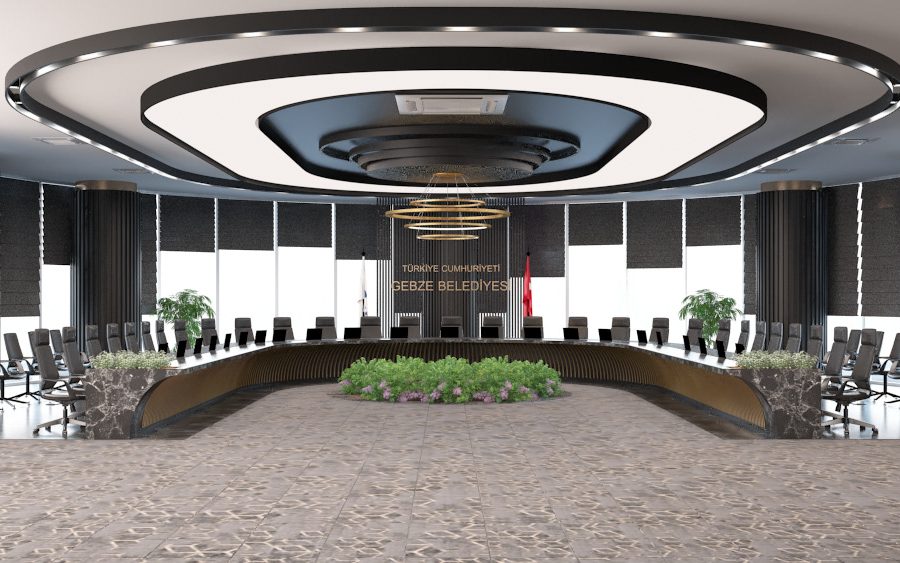 Gebze Belediyesi Lobi ve Toplantı Odası Tasarımı